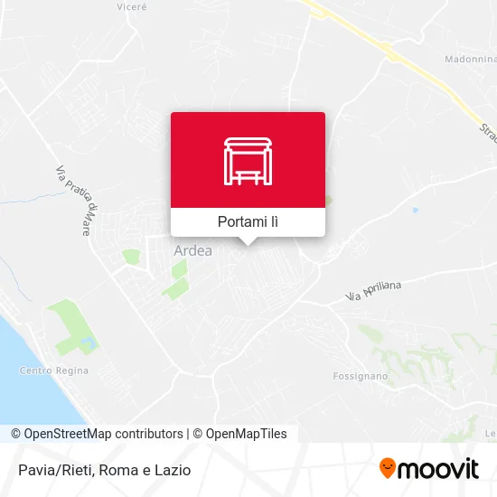 Mappa Pavia/Rieti