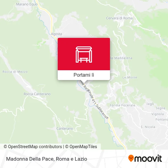 Mappa Madonna Della Pace
