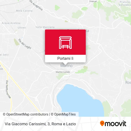Mappa Via Giacomo Carissimi, 3