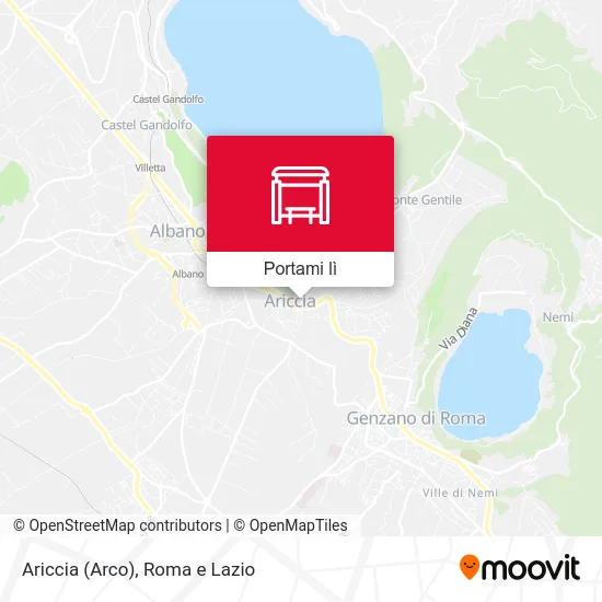 Mappa Ariccia (Arco)