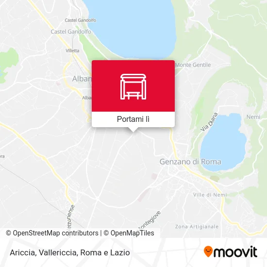 Mappa Ariccia, Vallericcia