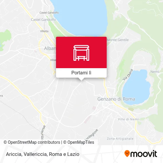 Mappa Ariccia, Vallericcia