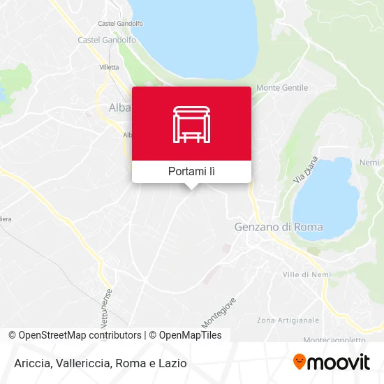 Mappa Ariccia, Vallericcia