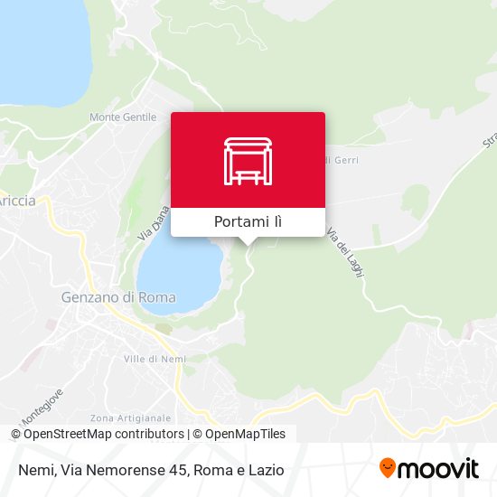 Mappa Nemi, Via Nemorense 45