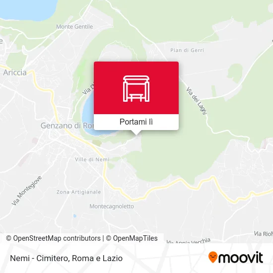 Mappa Nemi - Cimitero