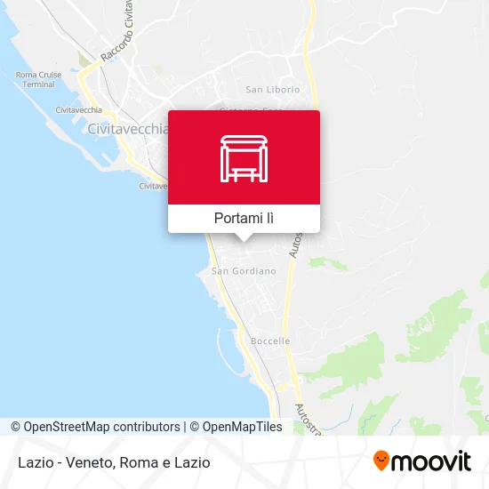 Mappa Lazio - Veneto