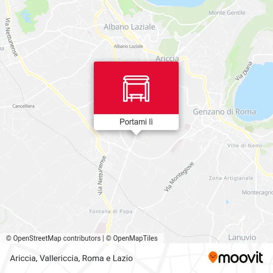 Mappa Ariccia, Vallericcia