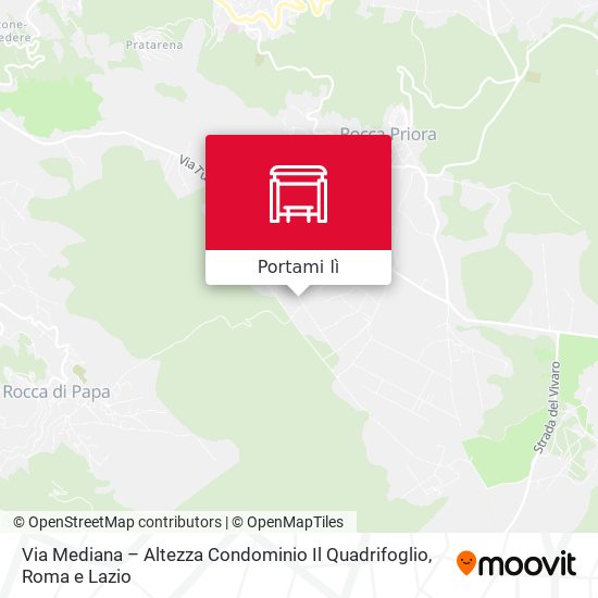 Mappa Via Mediana – Altezza Condominio Il Quadrifoglio