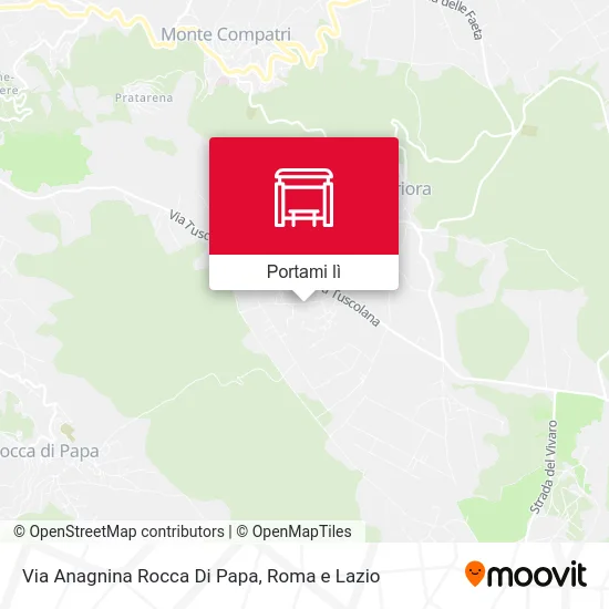 Mappa Via Anagnina Rocca Di Papa