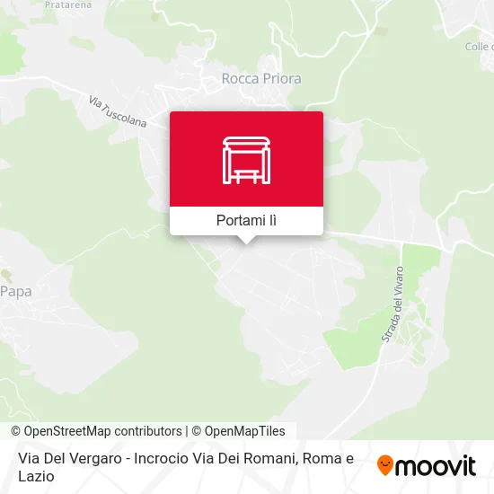 Mappa Via Del Vergaro - Incrocio Via Dei Romani