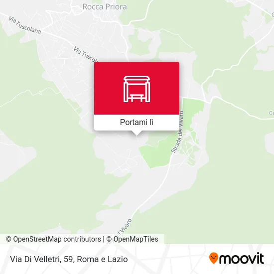 Mappa Via Di Velletri, 59