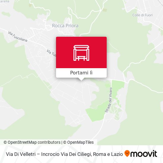 Mappa Via Di Velletri – Incrocio Via Dei Ciliegi