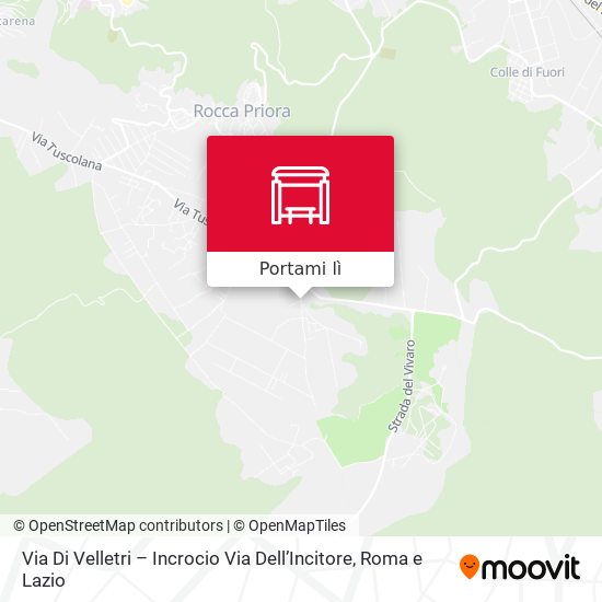 Mappa Via Di Velletri – Incrocio Via Dell’Incitore