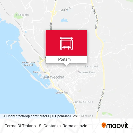 Mappa Terme Di Traiano - S. Costanza