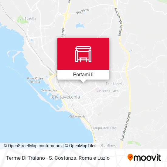 Mappa Terme Di Traiano - S. Costanza