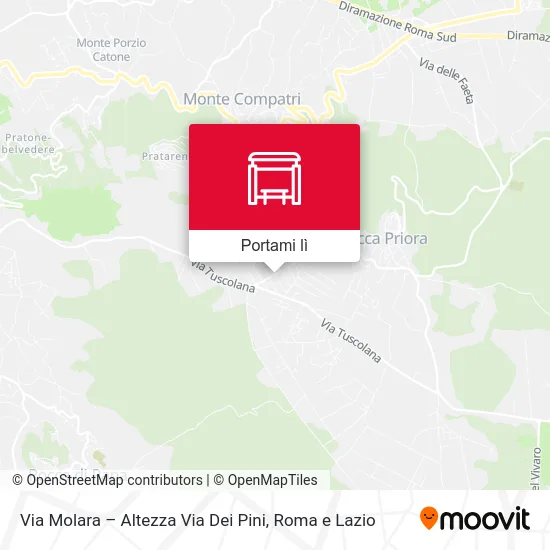 Mappa Via Molara – Altezza Via Dei Pini