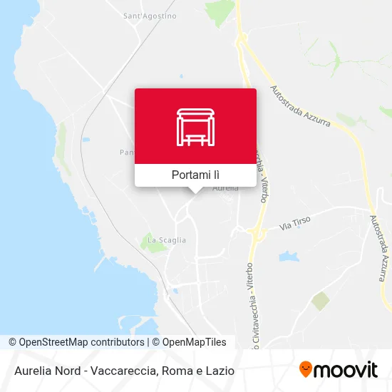 Mappa Aurelia Nord - Vaccareccia