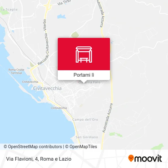 Mappa Via Flavioni, 4