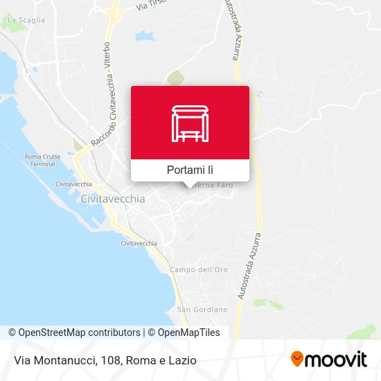 Mappa Via Montanucci, 108