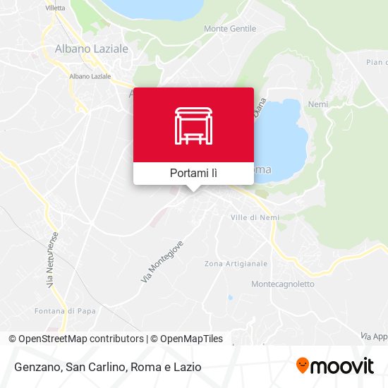 Mappa Genzano, San Carlino
