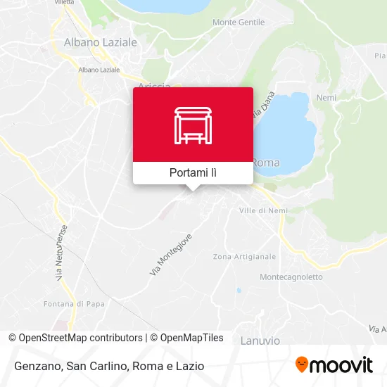 Mappa Genzano, San Carlino