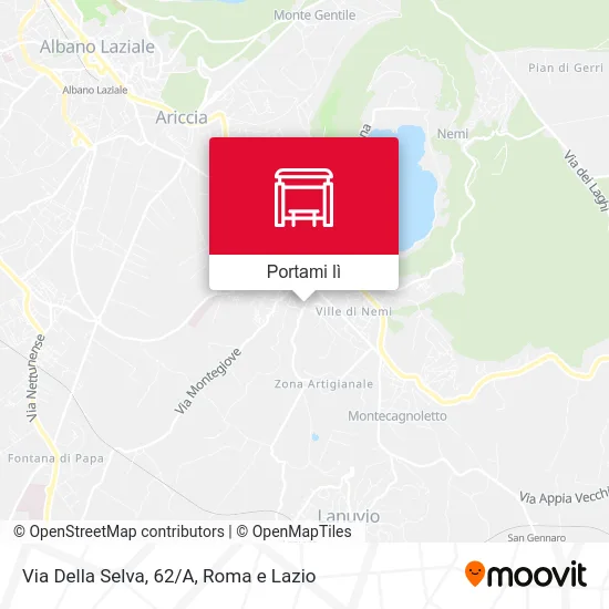 Mappa Via Della Selva, 62/A