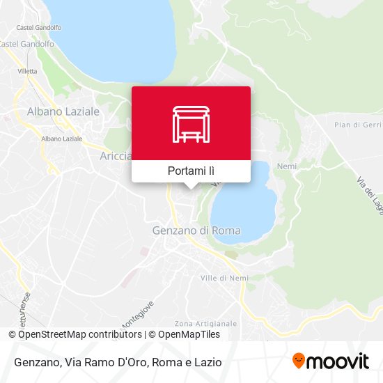 Mappa Genzano, Via Ramo D'Oro
