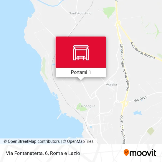Mappa Via Fontanatetta, 6