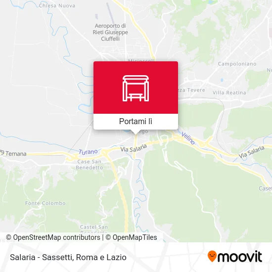 Mappa Salaria - Sassetti