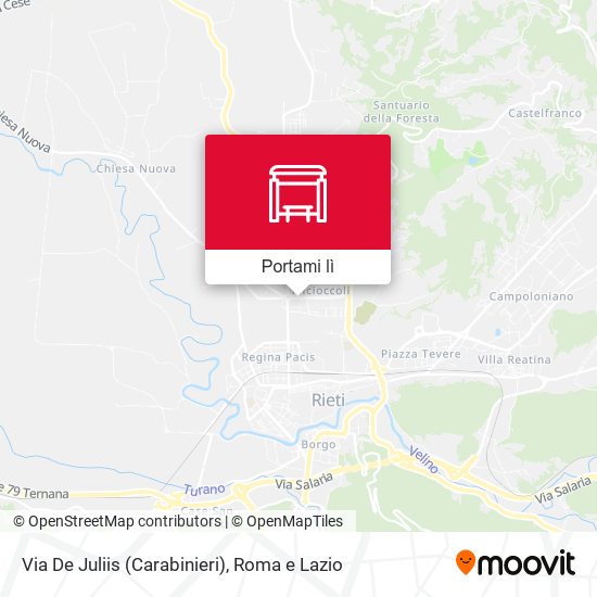 Mappa Via De Juliis (Carabinieri)