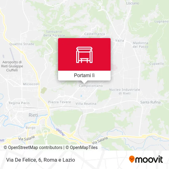 Mappa Via De Felice, 6