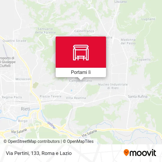 Mappa Via Pertini, 133