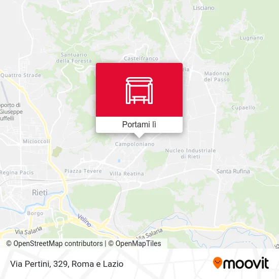 Mappa Via Pertini, 329