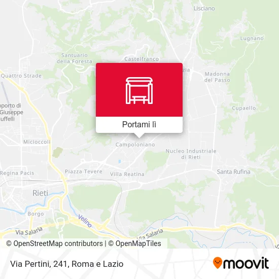 Mappa Via Pertini, 241