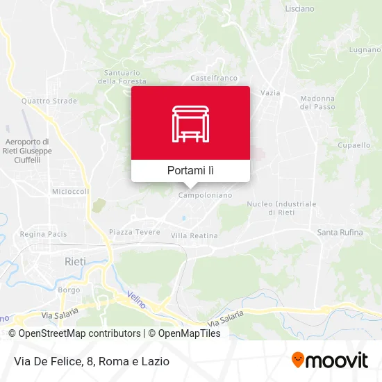 Mappa Via De Felice, 8