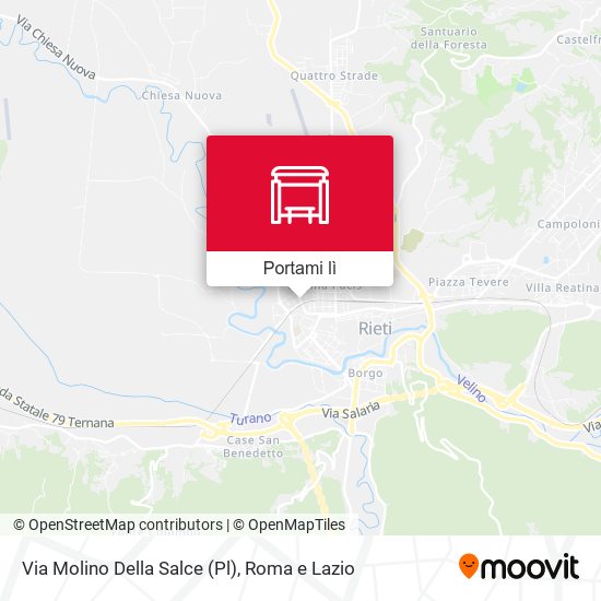 Mappa Via Molino Della Salce (Pl)