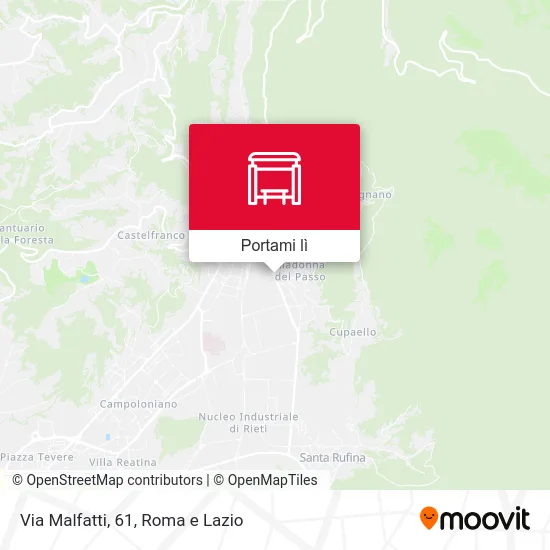 Mappa Via Malfatti, 61