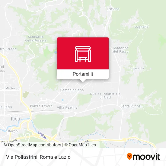 Mappa Via Pollastrini