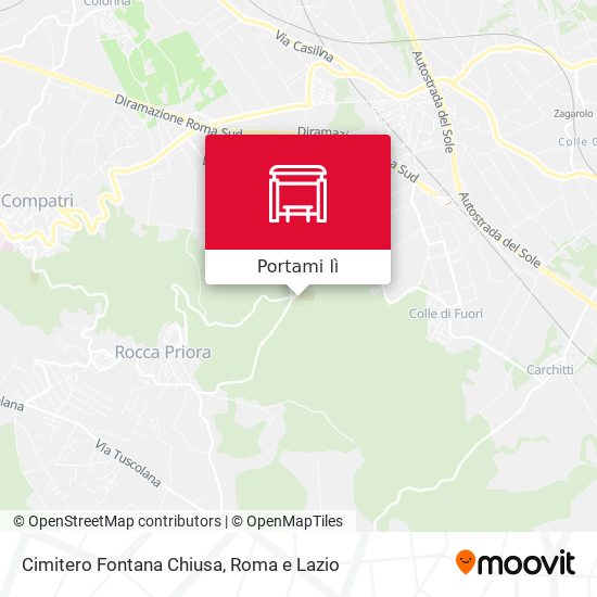 Mappa Cimitero Fontana Chiusa