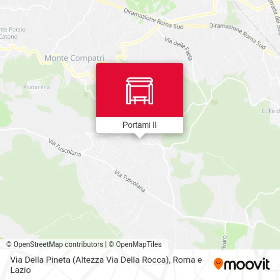 Mappa Via Della Pineta (Altezza Via Della Rocca)