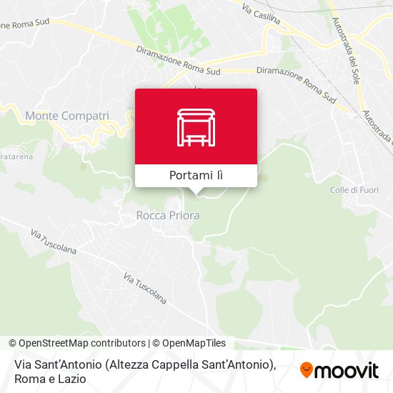 Mappa Via Sant’Antonio (Altezza Cappella Sant’Antonio)