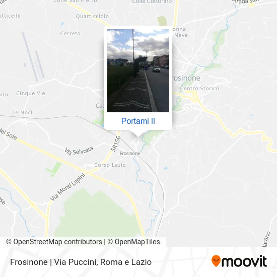 Mappa Frosinone | Via Puccini