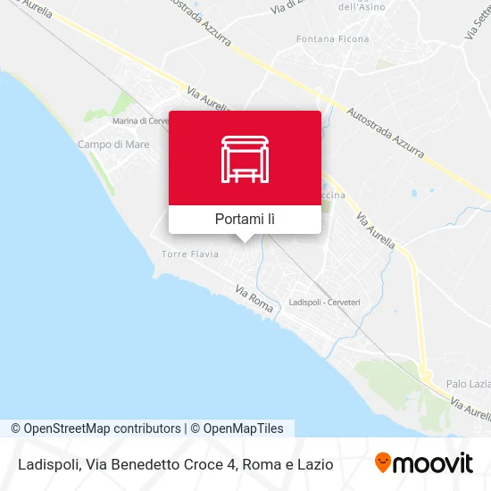 Mappa Ladispoli, Via Benedetto Croce 4