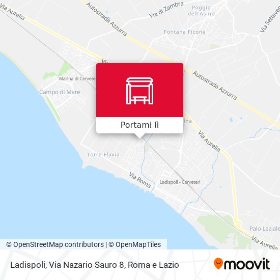 Mappa Ladispoli, Via Nazario Sauro 8
