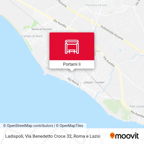 Mappa Ladispoli, Via Benedetto Croce 32