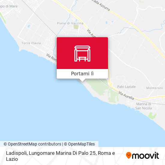 Mappa Ladispoli, Lungomare Marina Di Palo 25