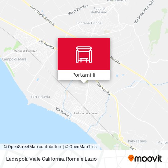 Mappa Ladispoli, Viale California
