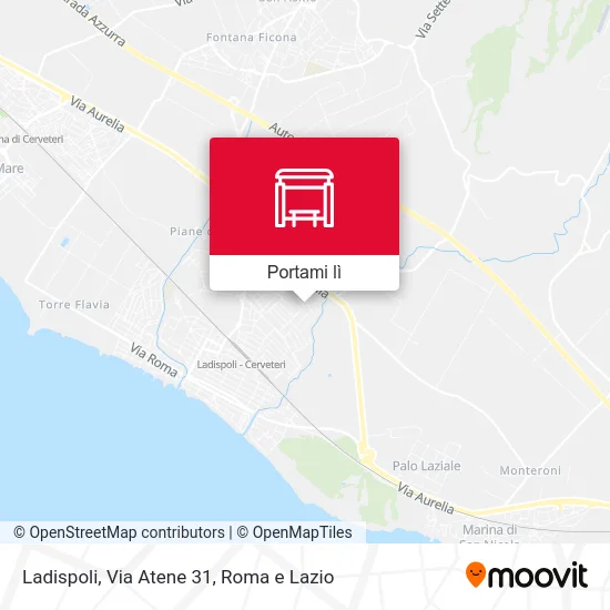 Mappa Ladispoli, Via Atene 31