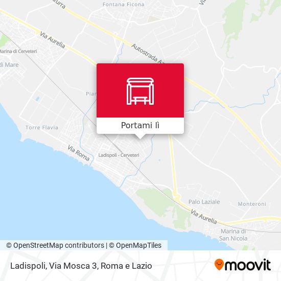 Mappa Ladispoli, Via Mosca 3