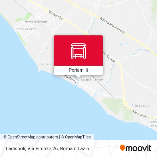 Mappa Ladispoli, Via Firenze 26